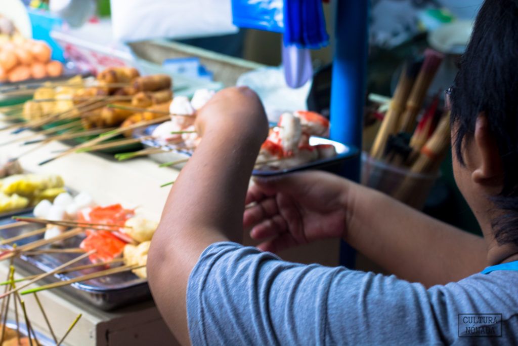 Comida callejera en George Town, en Malasia