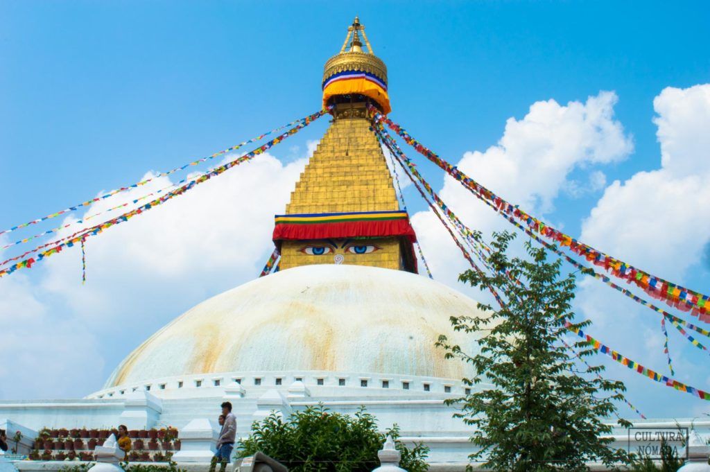 La estupa de Boudhanath en Katmandú, uno de los principales monumentos del país