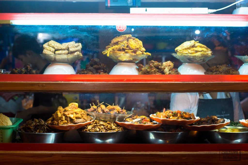 Comida callejera en Sanur, en Bali