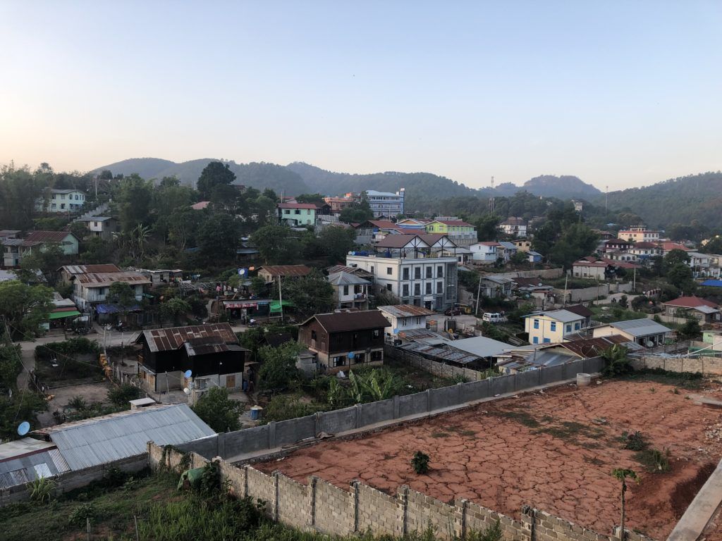 Las vistas de Kalaw, desde donde empieza el trekking hasta Inle