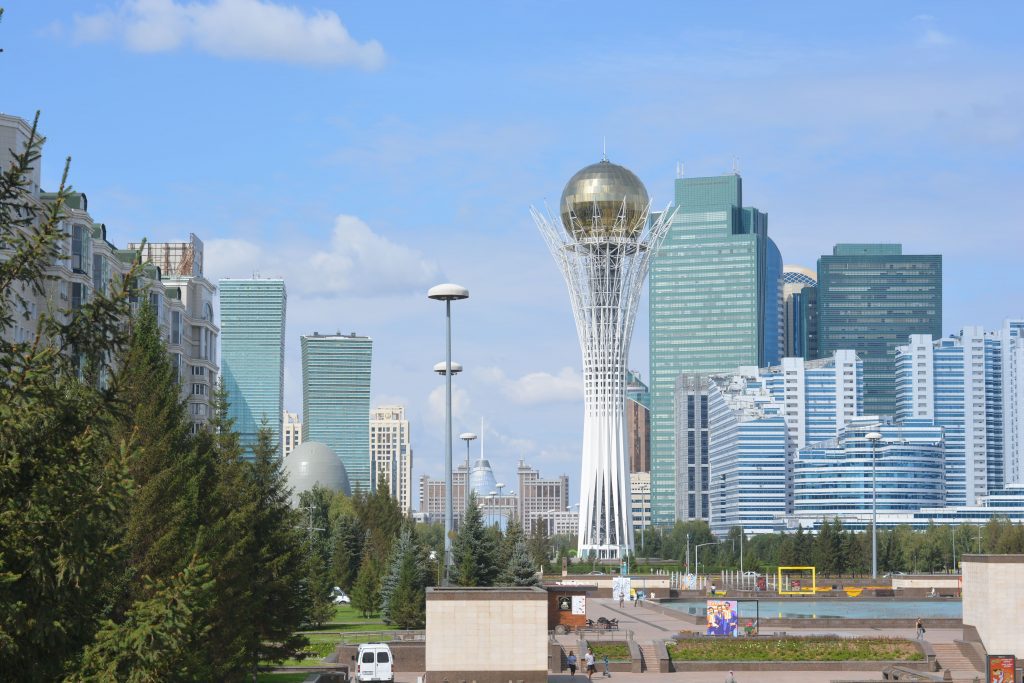 El paisaje urbano de Astaná, la capital de Kazanjistán