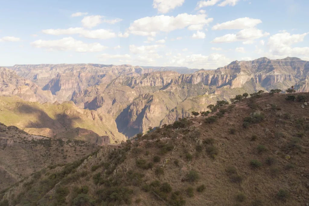 Vista panorámica de las Barrancas del Cobre en Chihuahua