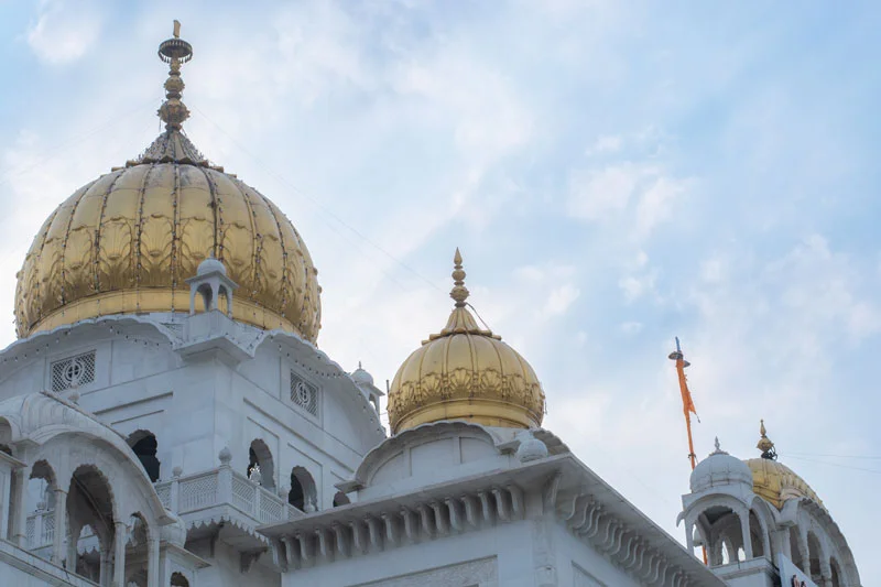 La cúpula del Gurdwara Bangla Sahib