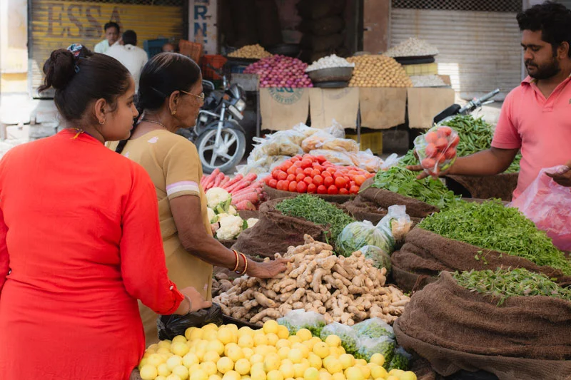 El mercado de Jodhpur y sus frutas