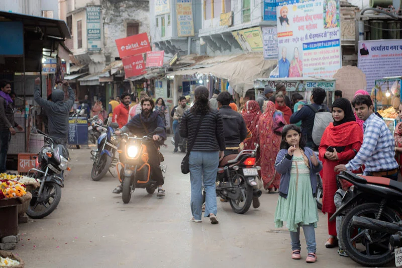 El Sadar Bazar, el centro del ajetreo comercial de Púshkar