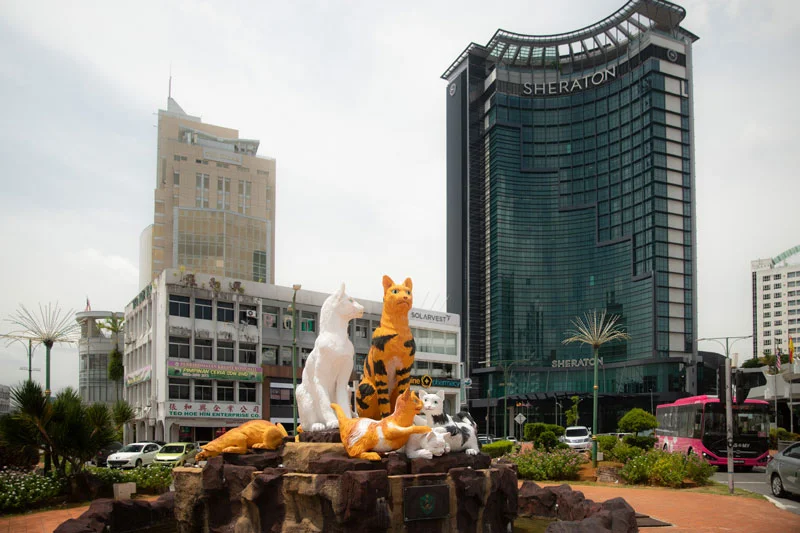 El hotel Sheraton de Kuching, en el borneo malayo