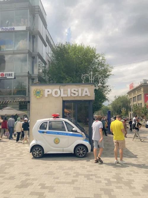 La calle Arbat de Almaty, Kazajistán