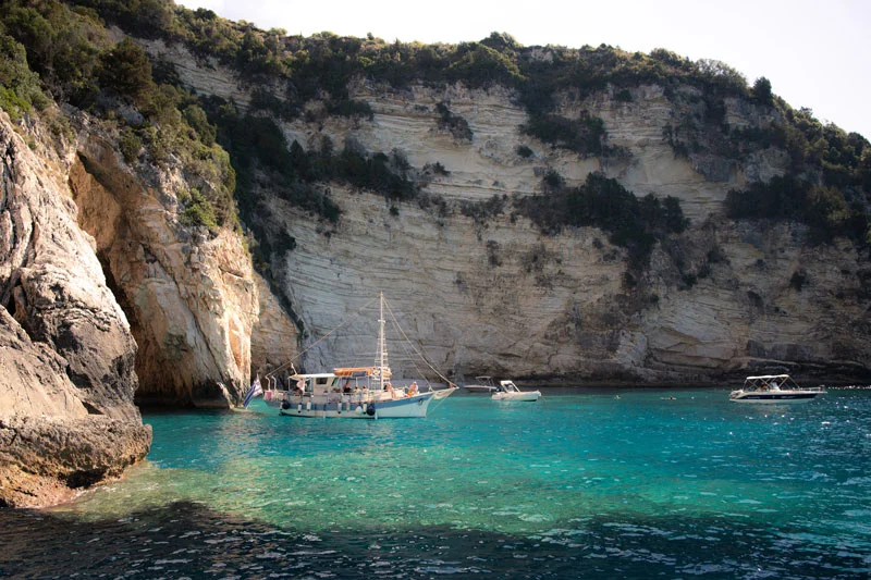 La isla de Paxos en Grecia