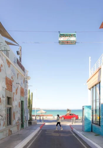 El malecón de La Paz, en Baja California Sur, en México