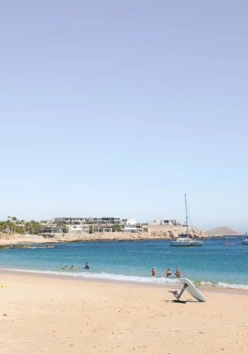 La playa El Chileno, una de las mejores playas de Los Cabos, en Baja California Sur, en México