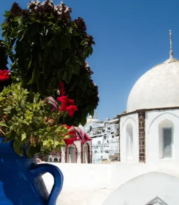 La isla de Santorini en Grecia