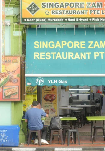 Restaurante indio en Singapur, en el centro de la ciudad